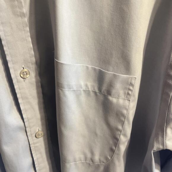 Lucasini Men’s Light Blue L. S 100% Cotton Button Up Dress Shirt Size 16.5 32/33 - Picture 4 of 6